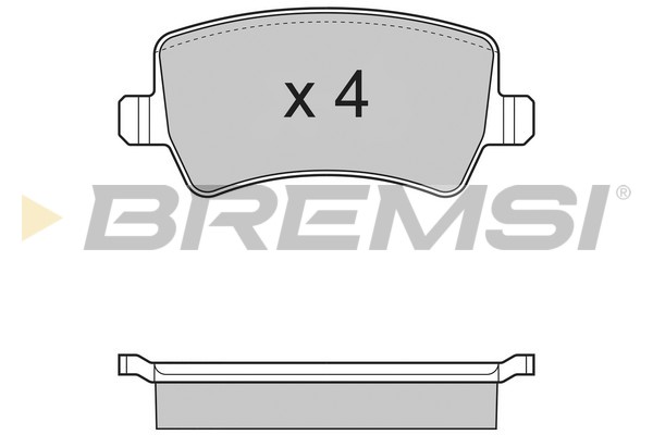 Комплект гальмівних накладок, дискове гальмо   BP3298   BREMSI