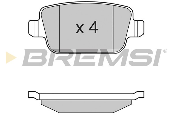 Комплект гальмівних накладок, дискове гальмо   BP3300   BREMSI