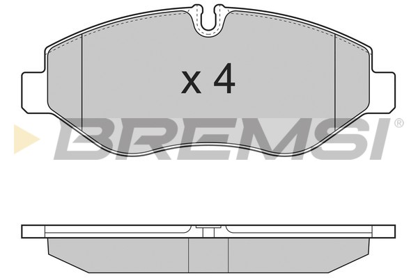Комплект тормозных колодок, дисковый тормоз   BP3324   BREMSI