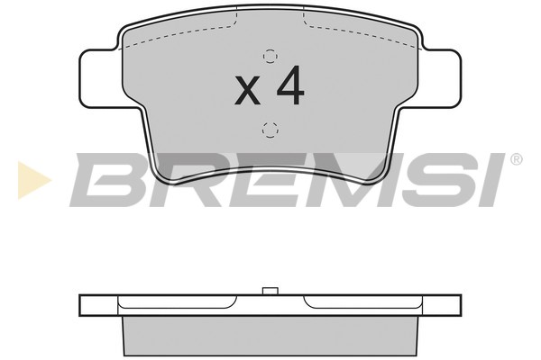 Комплект гальмівних накладок, дискове гальмо   BP3331   BREMSI