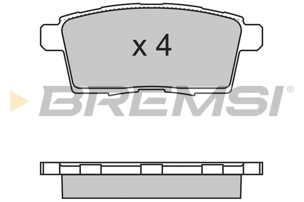 Комплект гальмівних накладок, дискове гальмо   BP3333   BREMSI