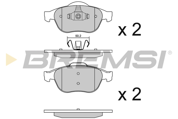 Комплект тормозных колодок, дисковый тормоз   BP3356   BREMSI
