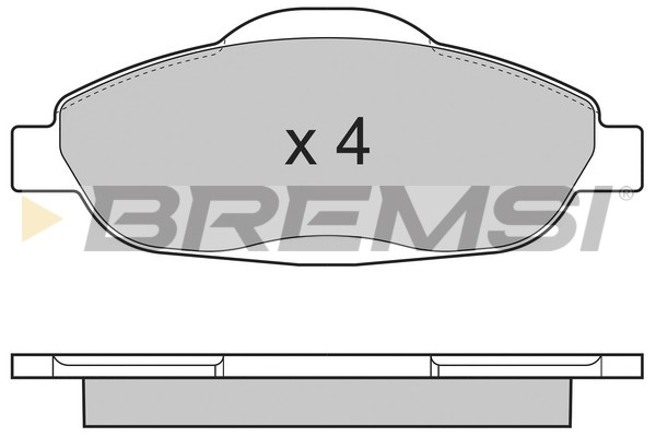 Комплект тормозных колодок, дисковый тормоз   BP3364   BREMSI