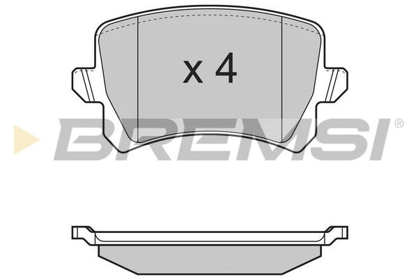 Комплект тормозных колодок, дисковый тормоз   BP3366   BREMSI