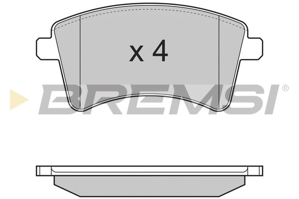 Комплект тормозных колодок, дисковый тормоз   BP3367   BREMSI