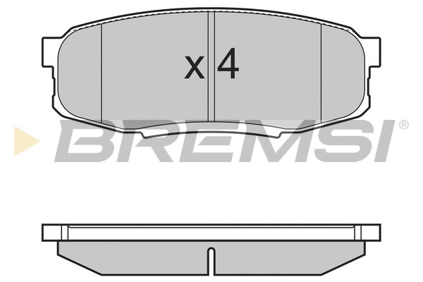 Комплект тормозных колодок, дисковый тормоз   BP3382   BREMSI