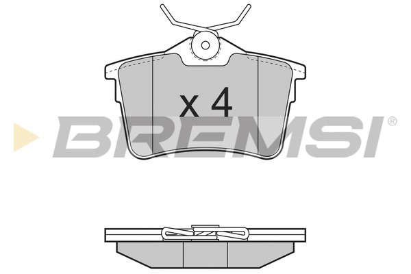 Комплект тормозных колодок, дисковый тормоз   BP3386   BREMSI