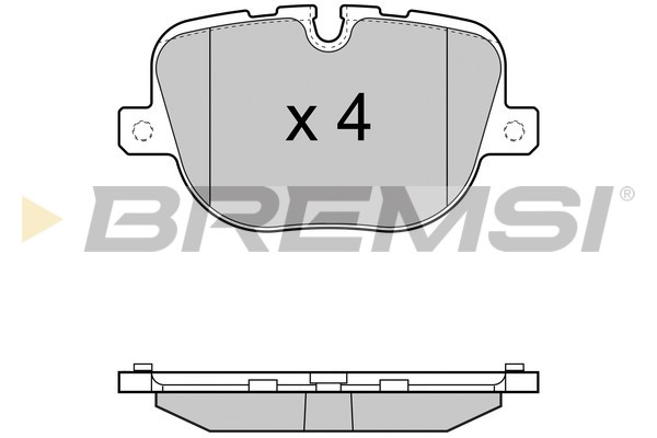 Комплект тормозных колодок, дисковый тормоз   BP3416   BREMSI