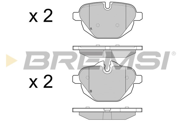 Комплект тормозных колодок, дисковый тормоз   BP3449   BREMSI