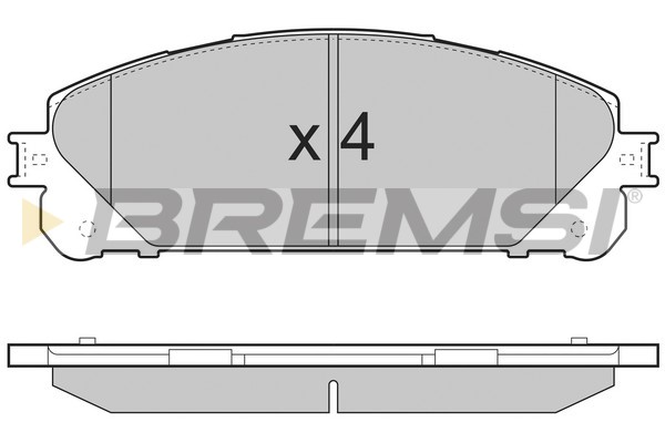 Комплект тормозных колодок, дисковый тормоз   BP3481   BREMSI