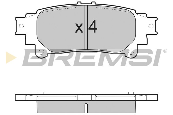 Комплект гальмівних накладок, дискове гальмо   BP3482   BREMSI