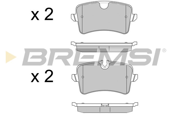 Комплект гальмівних накладок, дискове гальмо   BP3502   BREMSI