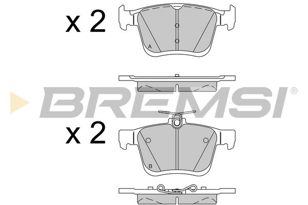 Комплект тормозных колодок, дисковый тормоз   BP3518   BREMSI