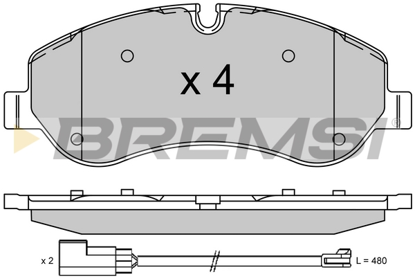 Комплект тормозных колодок, дисковый тормоз   BP3525   BREMSI