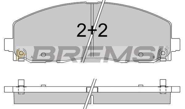 Комплект тормозных колодок, дисковый тормоз   BP3543   BREMSI