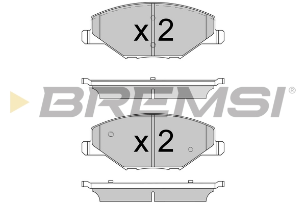 Комплект гальмівних накладок, дискове гальмо   BP3591   BREMSI