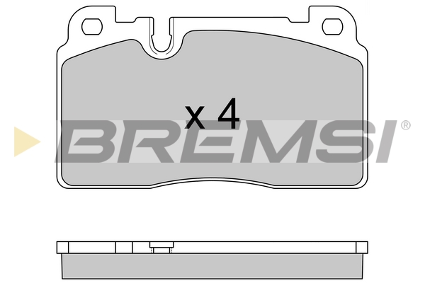 Комплект тормозных колодок, дисковый тормоз   BP3592   BREMSI