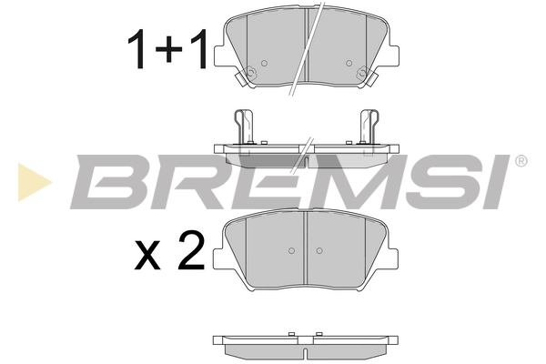 Комплект тормозных колодок, дисковый тормоз   BP3596   BREMSI