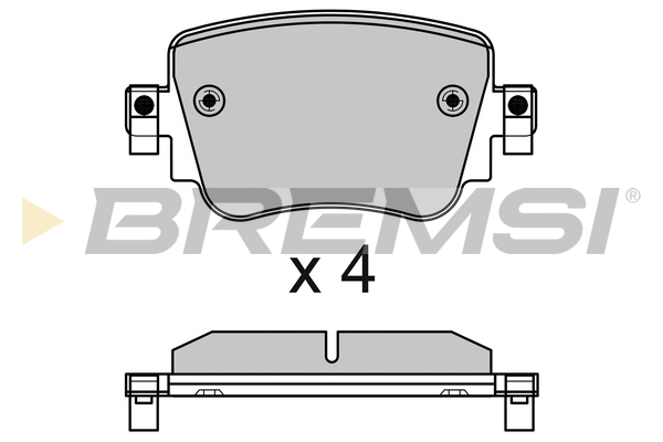 Комплект тормозных колодок, дисковый тормоз   BP3623   BREMSI