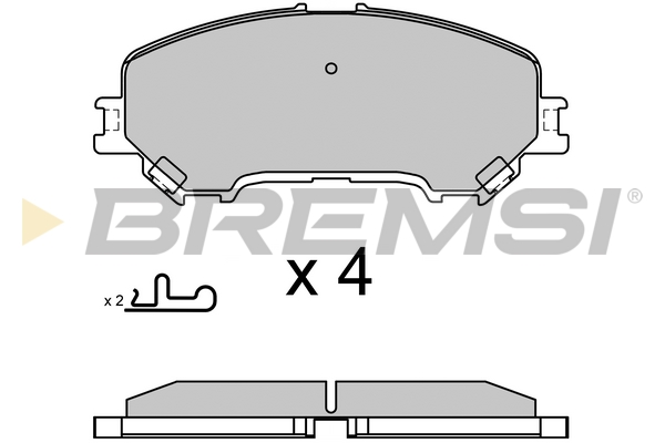 Комплект тормозных колодок, дисковый тормоз   BP3629   BREMSI