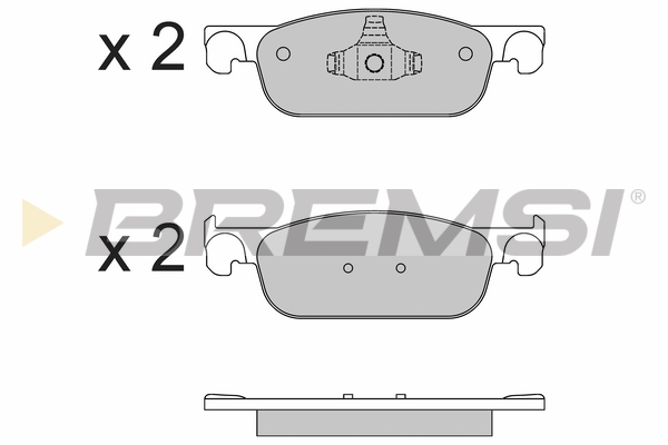 Комплект тормозных колодок, дисковый тормоз   BP3662   BREMSI