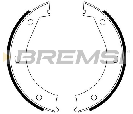 Комплект тормозных колодок, стояночная тормозная система   GF0076   BREMSI