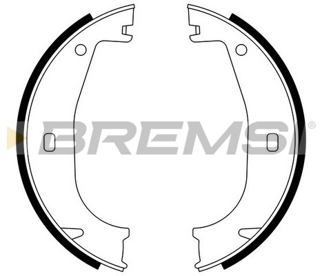 Комплект тормозных колодок, стояночная тормозная система   GF0078   BREMSI