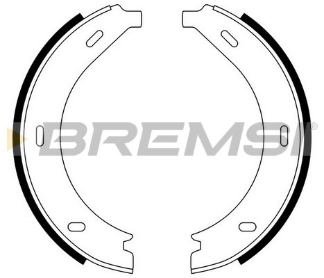 Комплект тормозных колодок, стояночная тормозная система   GF0305   BREMSI