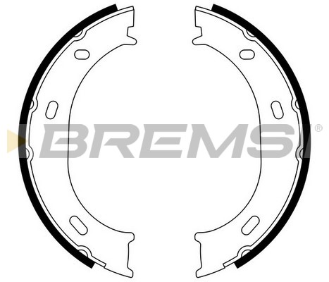 Комплект гальмівних колодок, стоянкове гальмо   GF0306   BREMSI