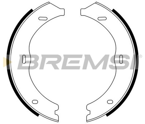 Комплект гальмівних колодок, стоянкове гальмо   GF0316   BREMSI