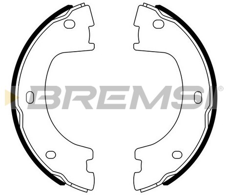 Комплект тормозных колодок, стояночная тормозная система   GF0560   BREMSI