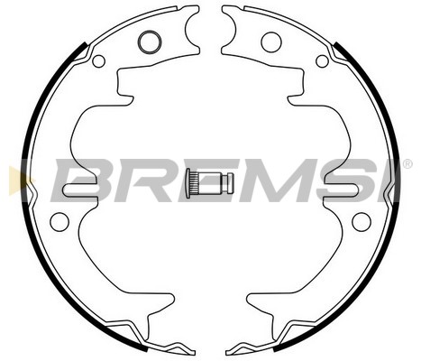 Комплект гальмівних колодок, стоянкове гальмо   GF0962   BREMSI