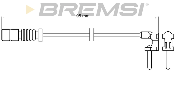 Сигнализатор, износ тормозных колодок   WI0501   BREMSI