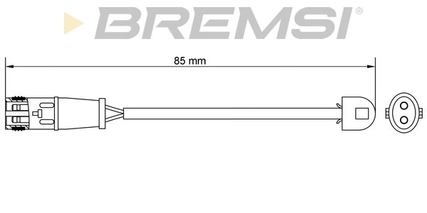 Сигнализатор, износ тормозных колодок   WI0653   BREMSI
