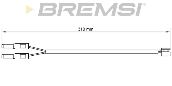 Сигнализатор, износ тормозных колодок   WI0672   BREMSI