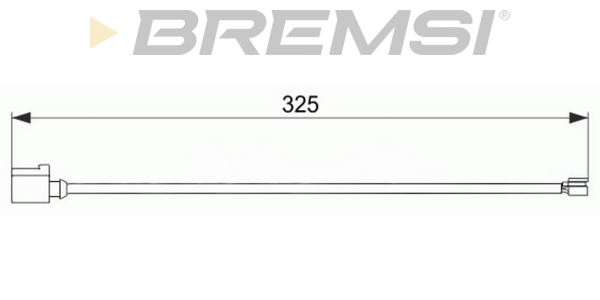 Сигнализатор, износ тормозных колодок   WI0704   BREMSI
