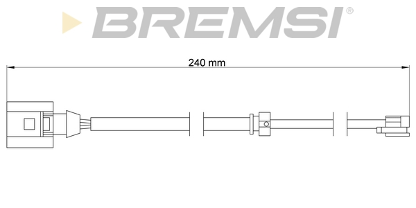 Сигнализатор, износ тормозных колодок   WI0726   BREMSI