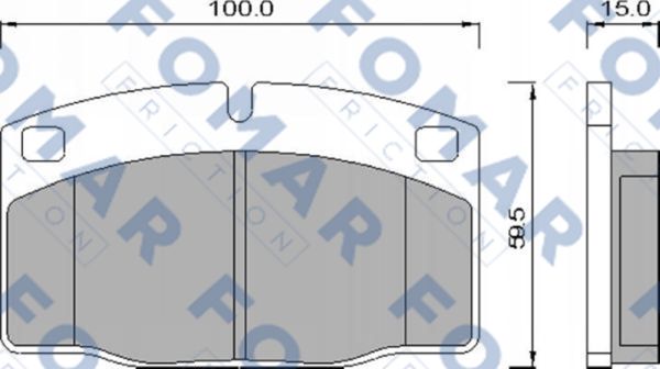 Комплект тормозных колодок, дисковый тормоз   FO 426981   FOMAR Friction