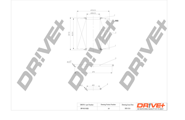 Оливний фільтр   DP1110.11.0123   Dr!ve+