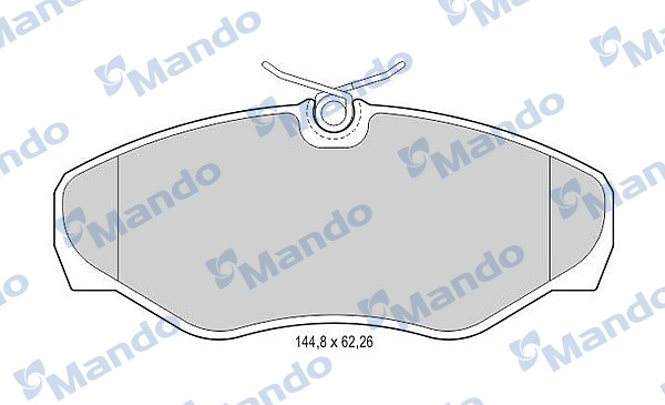 Комплект гальмівних накладок, дискове гальмо   MBF015021   MANDO