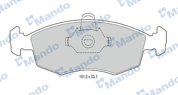 Комплект тормозных колодок, дисковый тормоз   MBF015166   MANDO