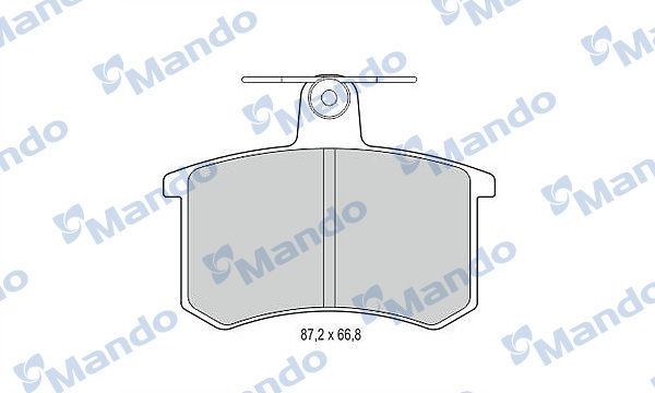 Комплект тормозных колодок, дисковый тормоз   MBF015365   MANDO