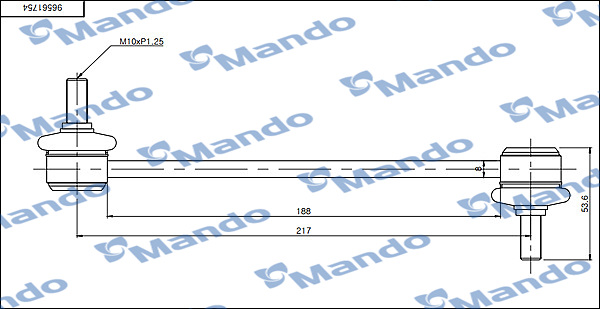 Тяга/стійка, стабілізатор   SLD0003   MANDO
