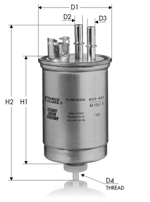 Топливный фильтр   GS221   TECNECO FILTERS