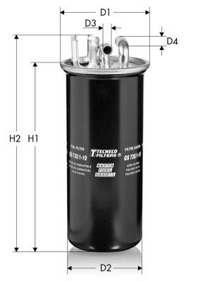Фільтр палива   GS735/1   TECNECO FILTERS