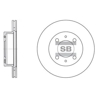 Тормозной диск   SD1010   Hi-Q
