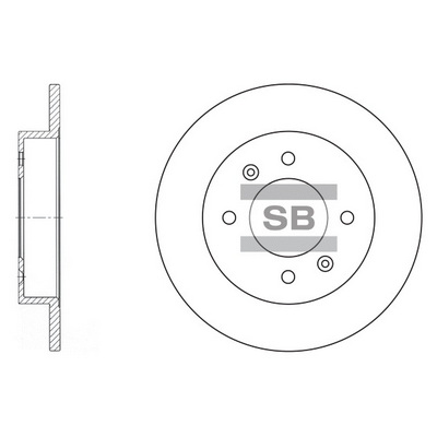 Гальмівний диск   SD1017   Hi-Q