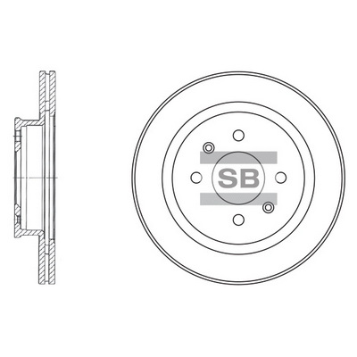 Тормозной диск   SD1021   Hi-Q