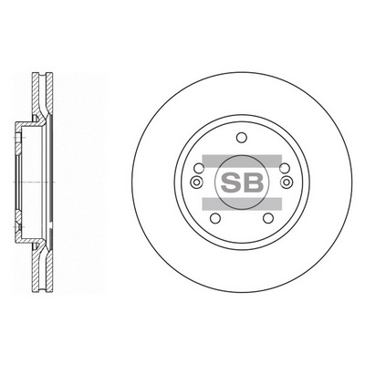 Тормозной диск   SD1036   Hi-Q