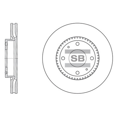 Тормозной диск   SD1046   Hi-Q